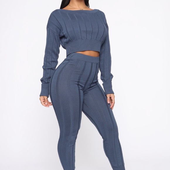 Fashion Nova Ribbed Set - Picture 1 of 4